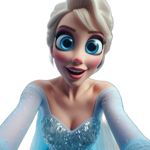 face, dress, mask, 3d render transparent PNG cut-out