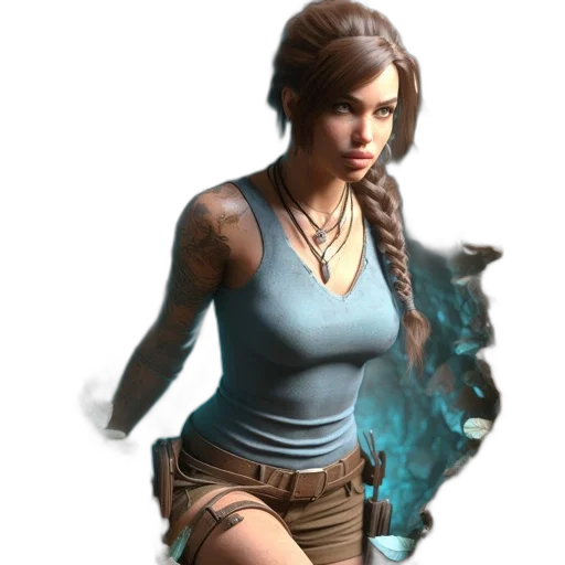 staff, concept art, fantasy art, 3d render transparent PNG cut-out