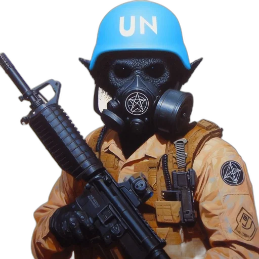 mask, weapon, jacket, staff transparent PNG cut-out