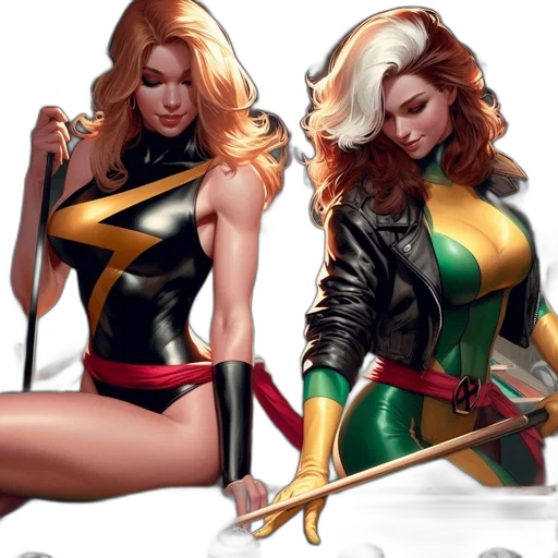 comic book art, concept art, fantasy art, cartoon transparent PNG cut-out