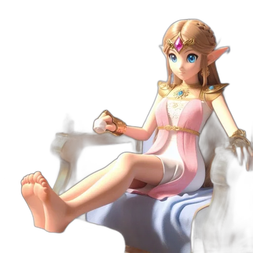 dress, staff, weapon, creature transparent PNG cut-out