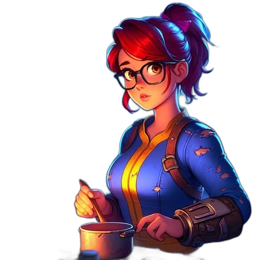 staff, jacket, concept art, pixel art transparent PNG cut-out