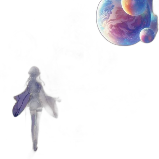 creature, dress, staff, umbrella transparent PNG cut-out