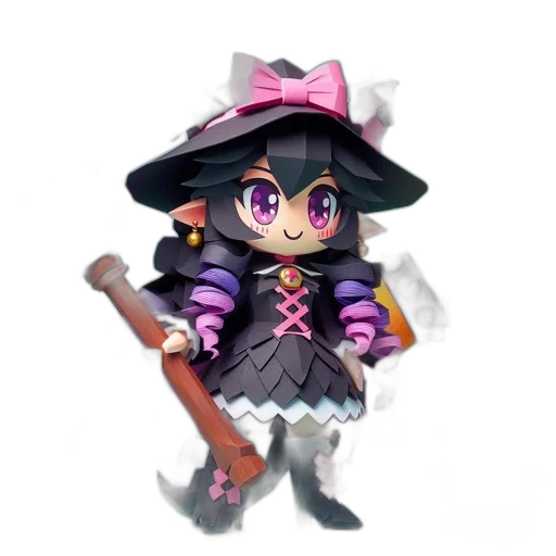 staff, weapon, hat, creature transparent PNG cut-out