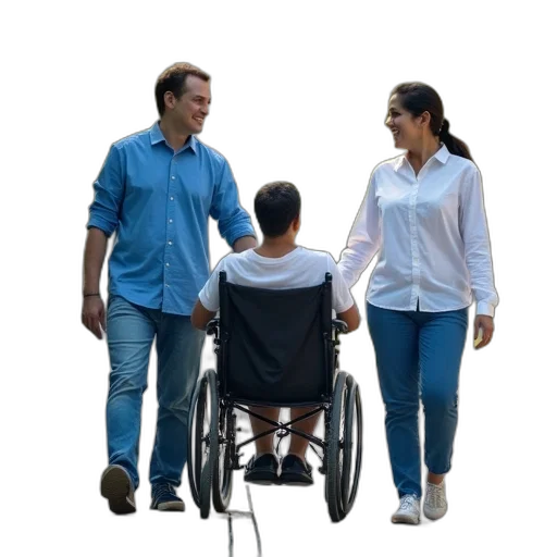 staff, umbrella, furniture, man transparent PNG cut-out