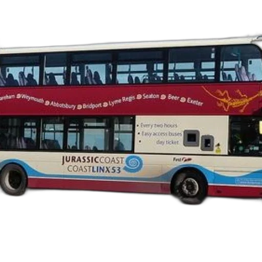 staff, photorealistic, double-decker, bus transparent PNG cut-out
