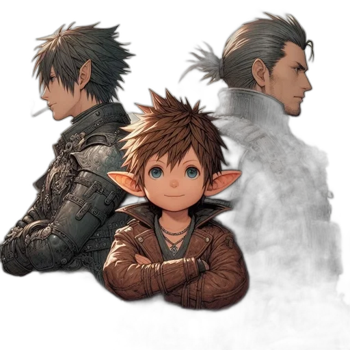 jacket, dragon, face, concept art transparent PNG cut-out