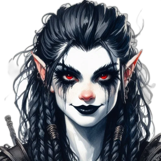 face, fantasy art, concept art, comic book art transparent PNG cut-out