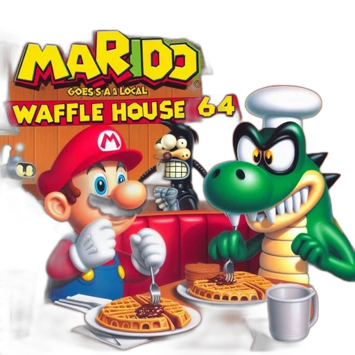 food, 3d render, concept art, mario transparent PNG cut-out