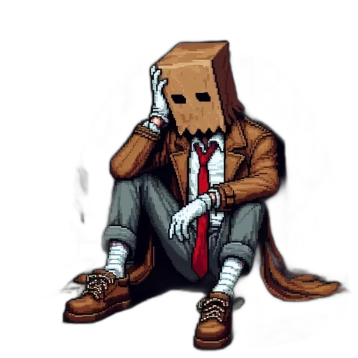 mask, jacket, robot, creature transparent PNG cut-out