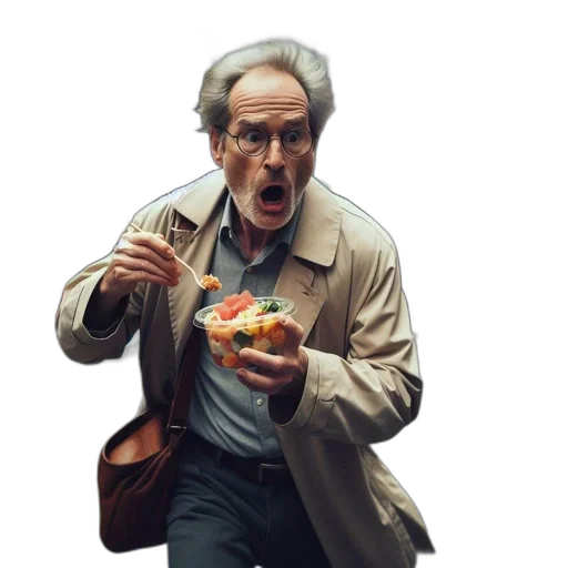food, jacket, creature, face transparent PNG cut-out