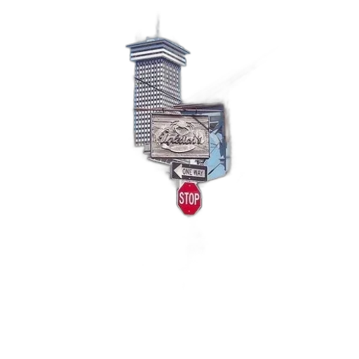 building, bottle, jewelry, 3d render transparent PNG cut-out