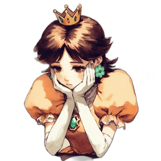 crown, face, jewelry, pixel art transparent PNG cut-out