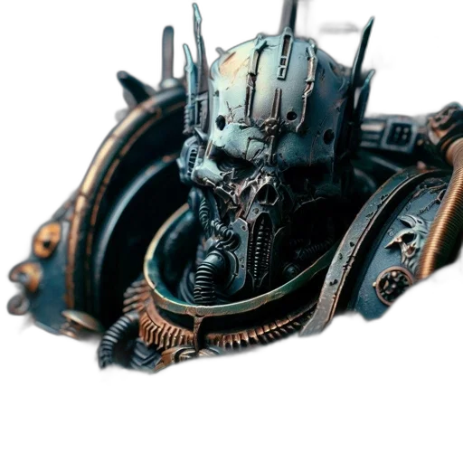 robot, mask, weapon, crown transparent PNG cut-out
