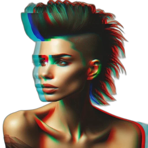 hair, face, mask, crown transparent PNG cut-out