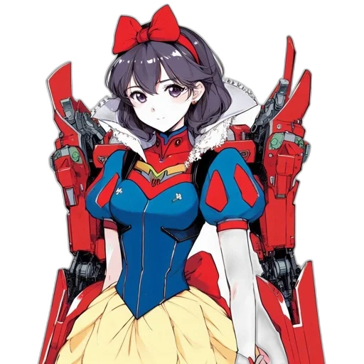 weapon, robot, dress, crown transparent PNG cut-out