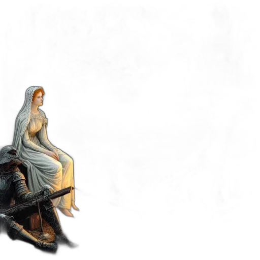 dragon, sword, dress, weapon transparent PNG cut-out