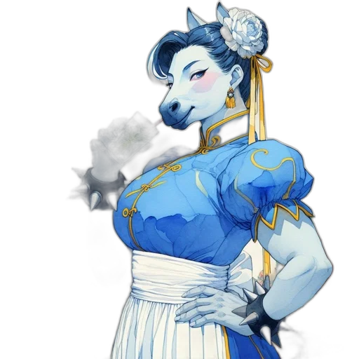 dress, staff, concept art, fantasy art transparent PNG cut-out