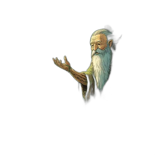 staff, creature, dragon, hair transparent PNG cut-out