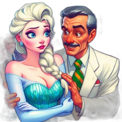 jewelry, dress, staff, comic book art transparent PNG cut-out
