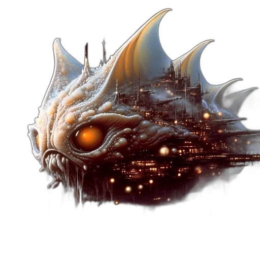 dragon, staff, creature, mask transparent PNG cut-out