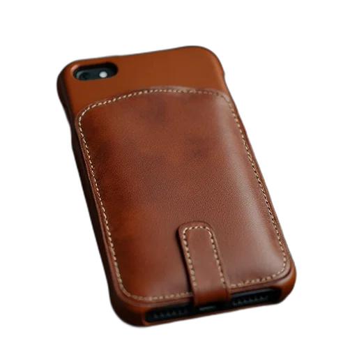 iphone, leather, case, handmade transparent PNG cut-out