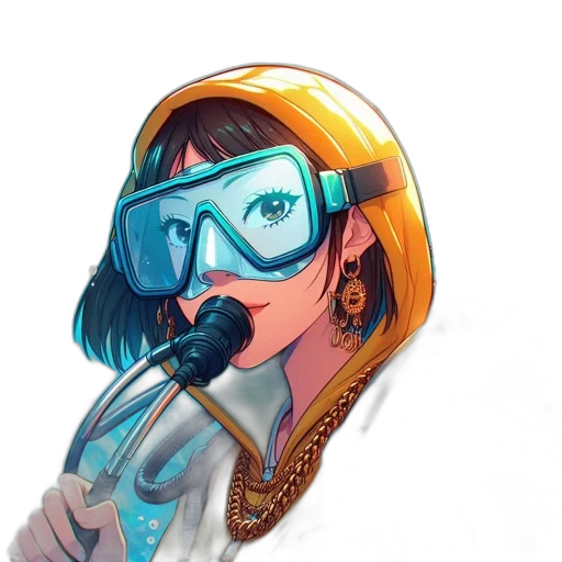 staff, mask, jacket, robot transparent PNG cut-out