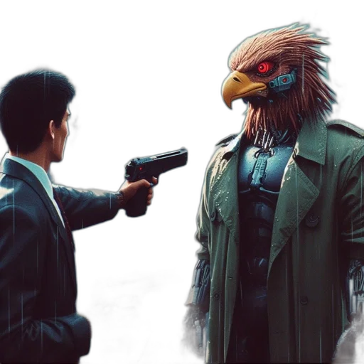mask, jacket, concept art, comic book art transparent PNG cut-out