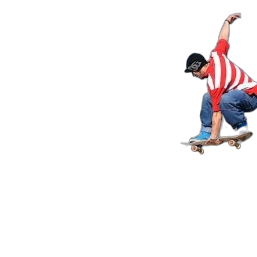 man, red, white, striped transparent PNG cut-out