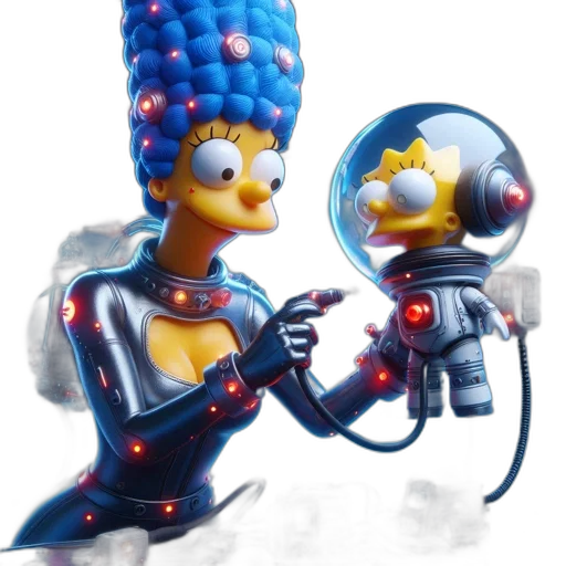 robot, staff, crown, jewelry transparent PNG cut-out