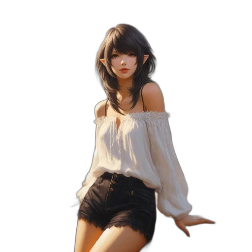 dress, face, jacket, hair transparent PNG cut-out