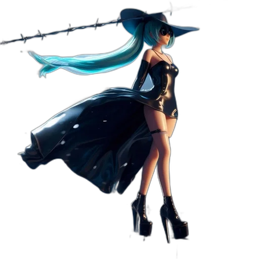 dress, staff, weapon, sword transparent PNG cut-out
