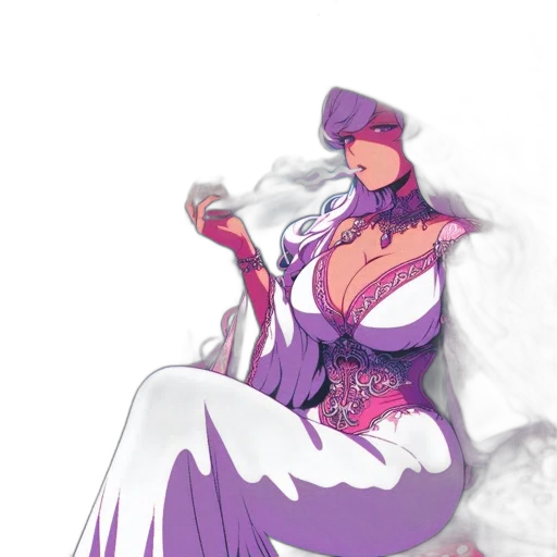 dress, staff, jewelry, concept art transparent PNG cut-out