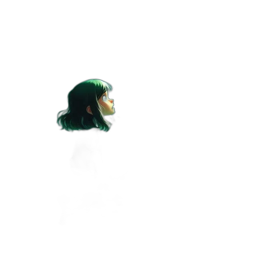 face, creature, robot, hair transparent PNG cut-out