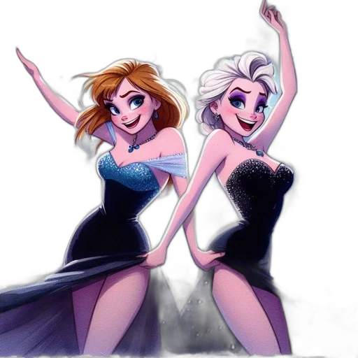 dress, concept art, cartoon, comic book art transparent PNG cut-out