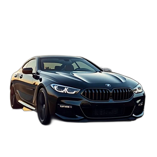 car, photorealistic, 3d render, bmw transparent PNG cut-out