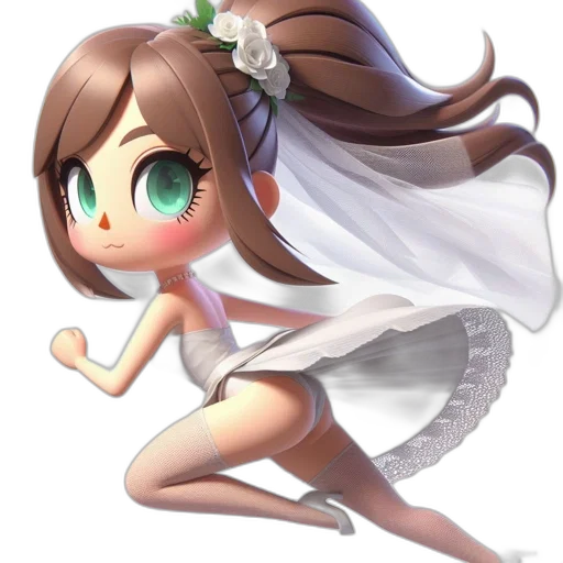 dress, staff, creature, concept art transparent PNG cut-out