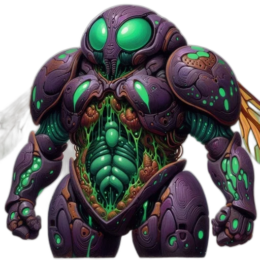 creature, robot, concept art, fantasy art transparent PNG cut-out