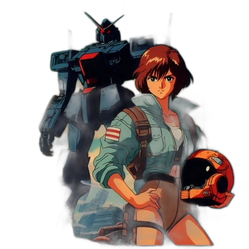 robot, weapon, jacket, concept art transparent PNG cut-out