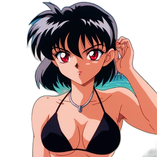 anime, vaporwave, cartoon, pixel art transparent PNG cut-out