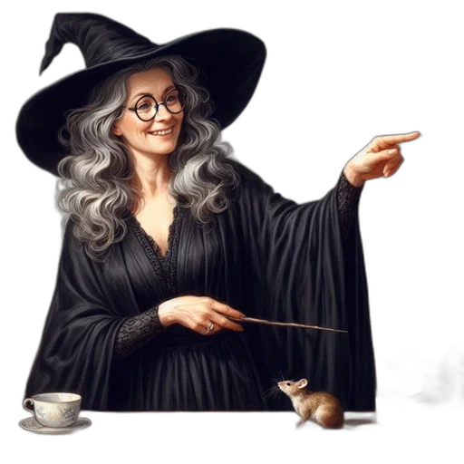 staff, dress, hat, concept art transparent PNG cut-out