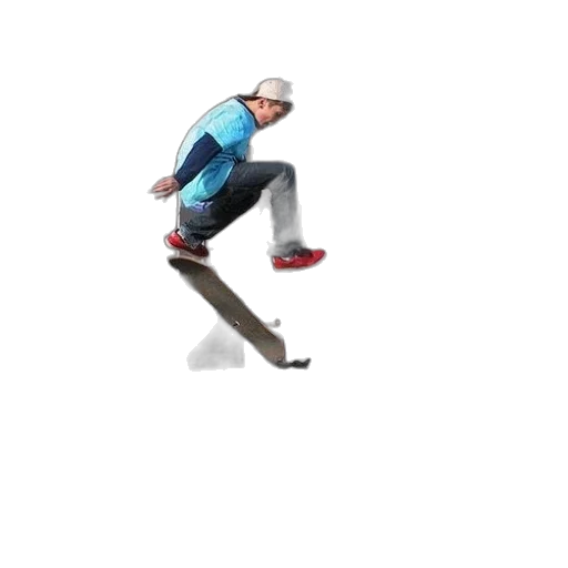 shoes, jacket, creature, staff transparent PNG cut-out