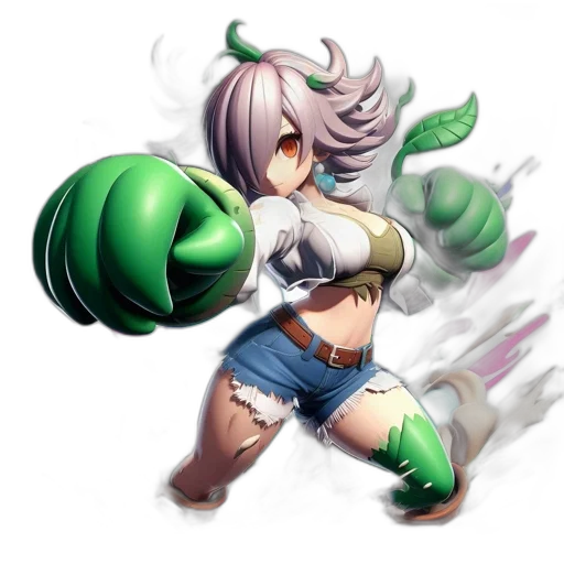 weapon, dragon, staff, flower transparent PNG cut-out
