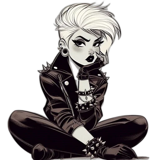 jewelry, jacket, staff, cartoon transparent PNG cut-out