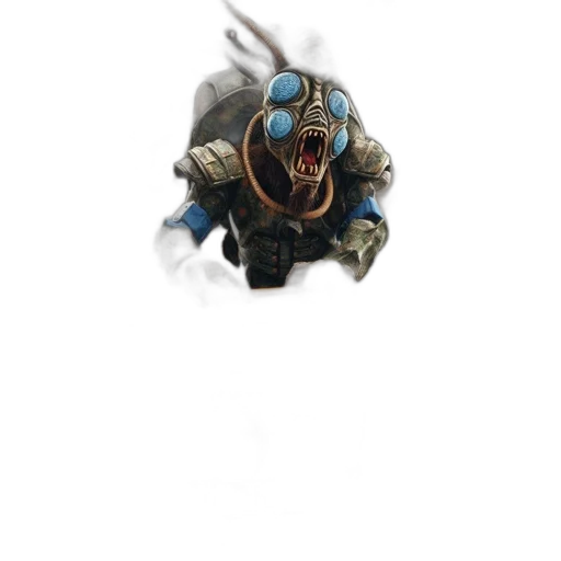 mask, robot, creature, weapon transparent PNG cut-out