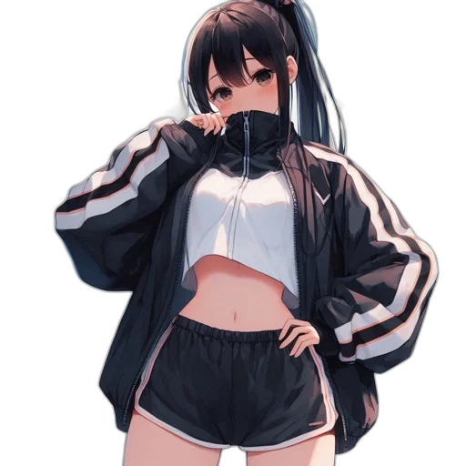 jacket, dress, staff, weapon transparent PNG cut-out