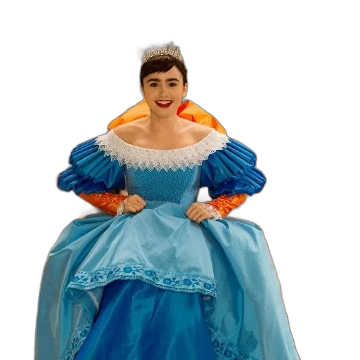 dress, crown, 3d render, concept art transparent PNG cut-out