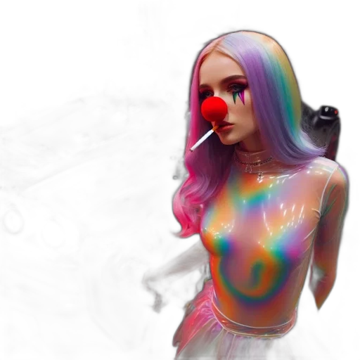 dress, hair, creature, concept art transparent PNG cut-out