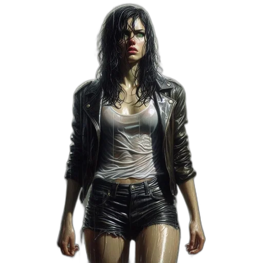 jacket, concept art, comic book art, photorealistic transparent PNG cut-out