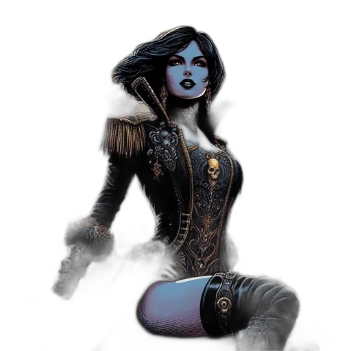 fantasy art, concept art, comic book art, photorealistic transparent PNG cut-out